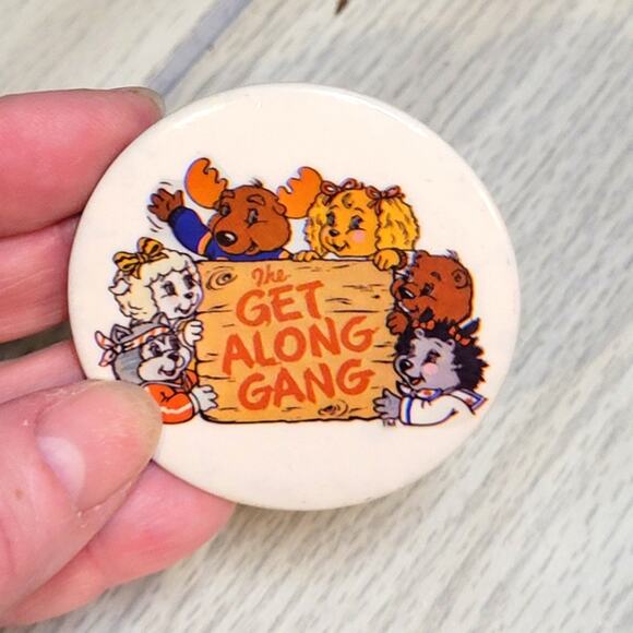 Vintage 80s Get A Long Gang Membership Buttons Pins Lot Of 12 - Picture 1 of 5